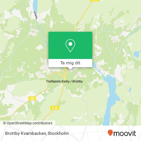 Brottby Kvarnbacken karta