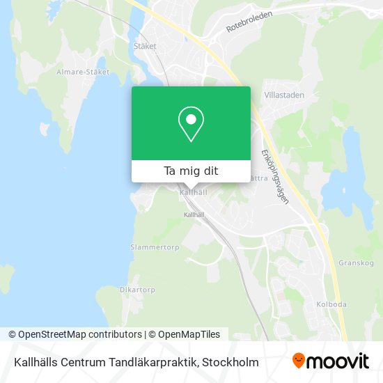 Kallhälls Centrum Tandläkarpraktik karta
