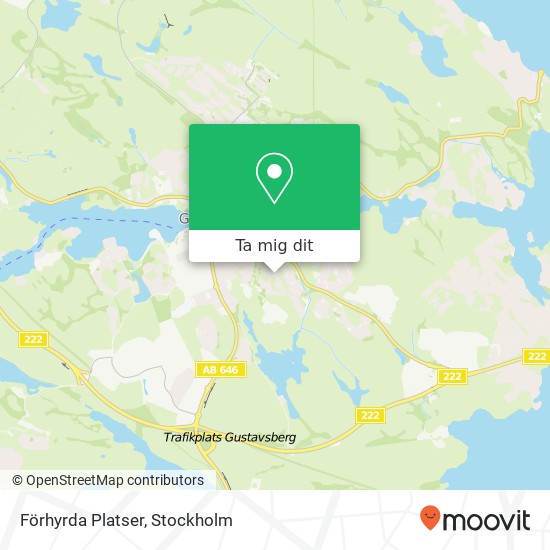 Förhyrda Platser karta