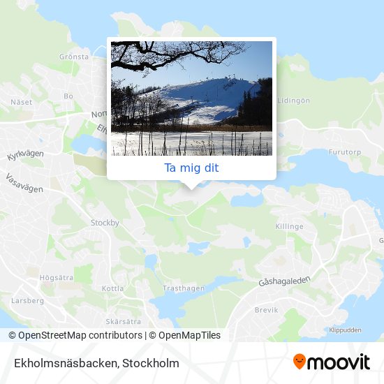 Ekholmsnäsbacken karta