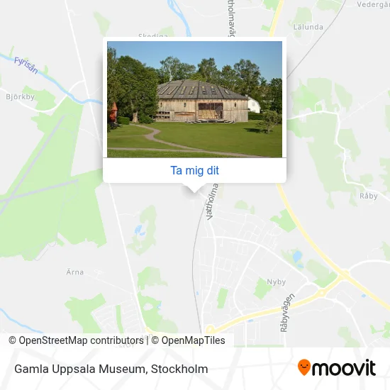 Gamla Uppsala Museum karta