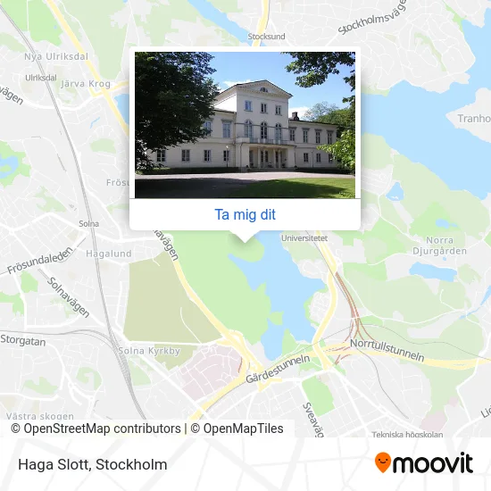 Haga Slott karta
