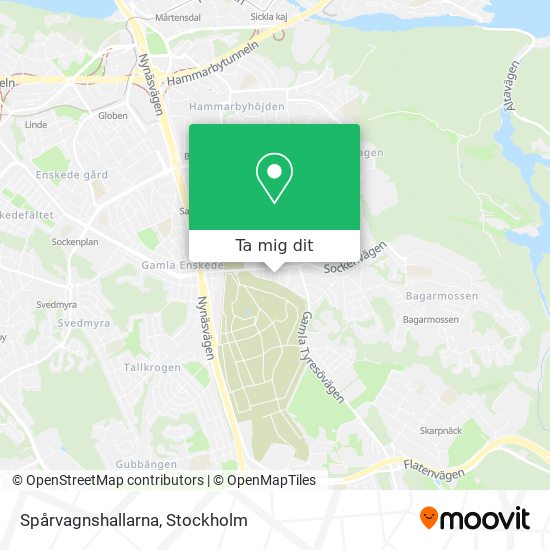 Spårvagnshallarna karta