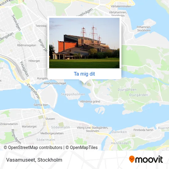 Vasamuseet karta
