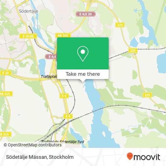 Södetälje Mässan karta