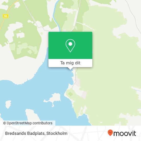 Bredsands Badplats karta