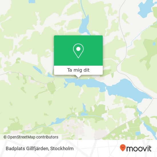 Badplats Gillfjärden karta