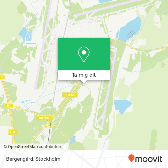 Bergengård karta