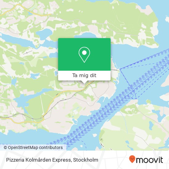Pizzeria Kolmården Express karta