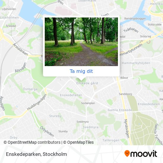 Enskedeparken karta