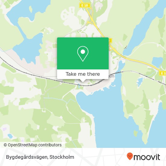 Bygdegårdsvägen karta