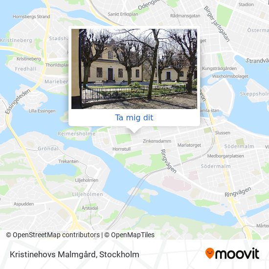 Kristinehovs Malmgård karta