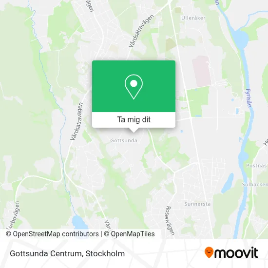 Gottsunda Centrum karta