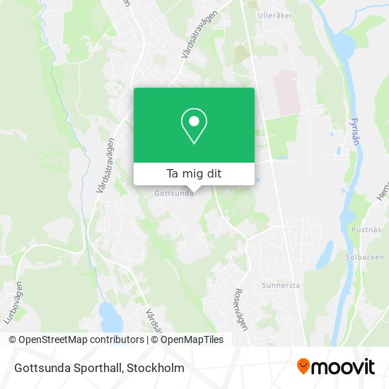 Gottsunda Sporthall karta