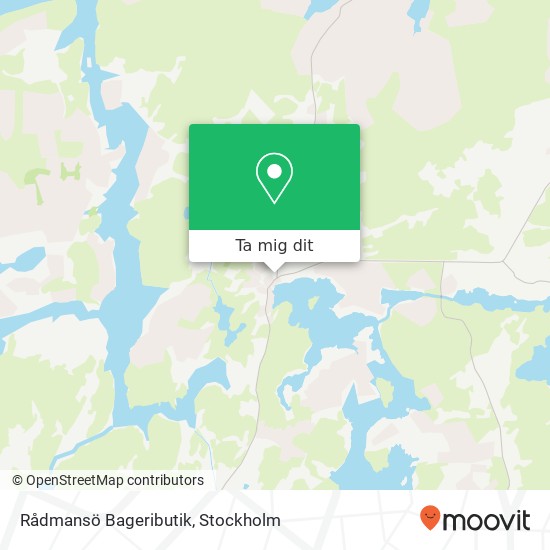 Rådmansö Bageributik karta