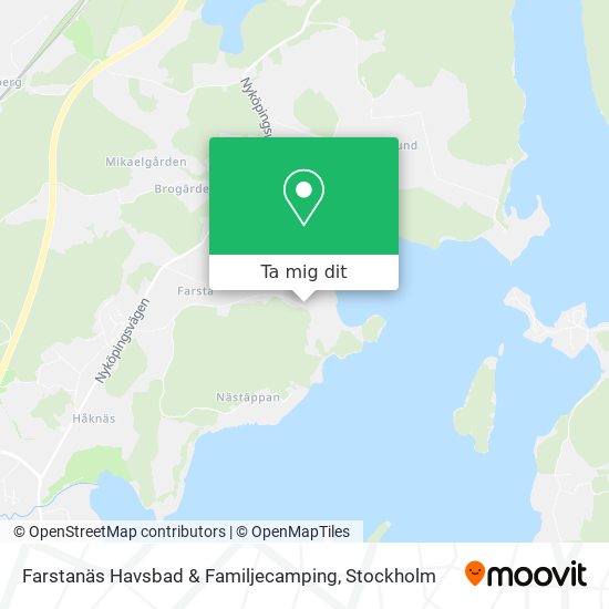 Farstanäs Havsbad & Familjecamping karta