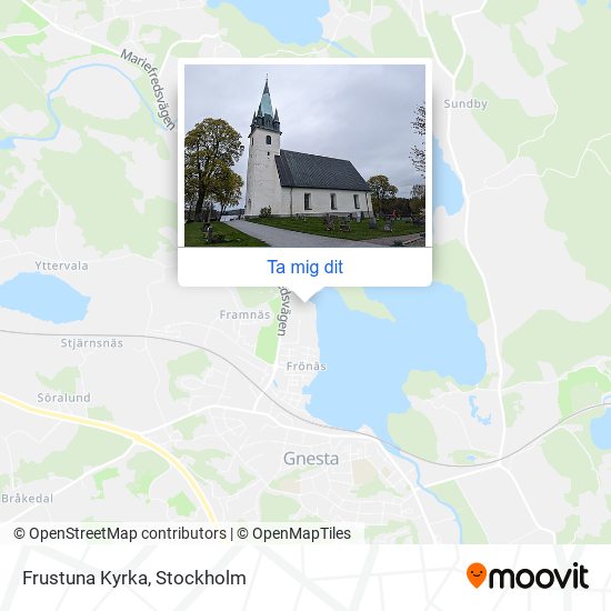 Frustuna Kyrka karta