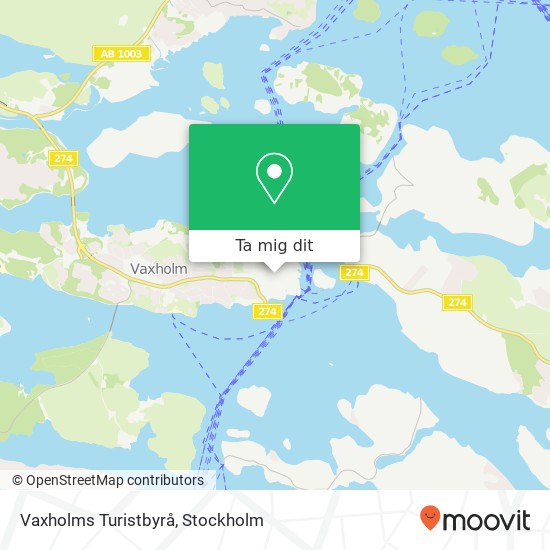 Vaxholms Turistbyrå karta
