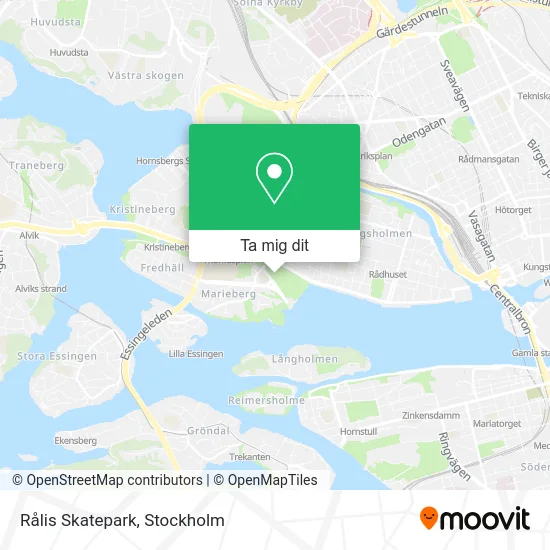 Rålis Skatepark karta