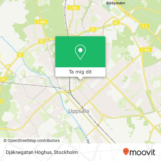 Djäknegatan Höghus karta