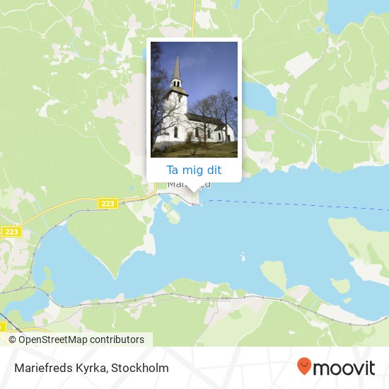 Mariefreds Kyrka karta