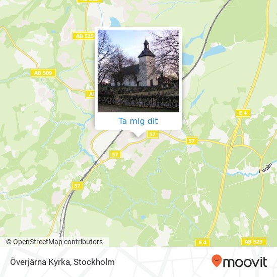 Överjärna Kyrka karta