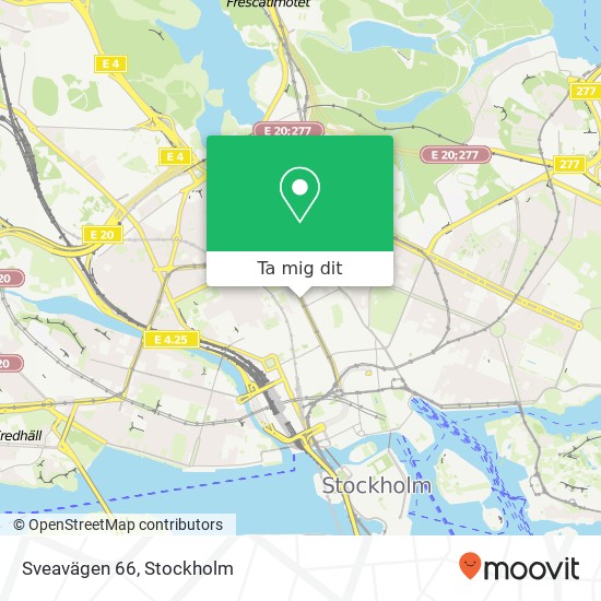 Sveavägen 66 karta