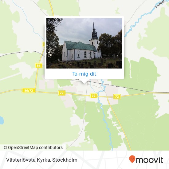 Västerlövsta Kyrka karta