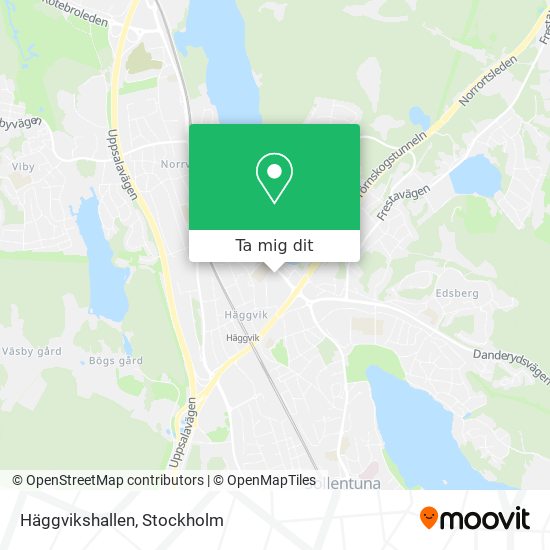 Häggvikshallen karta