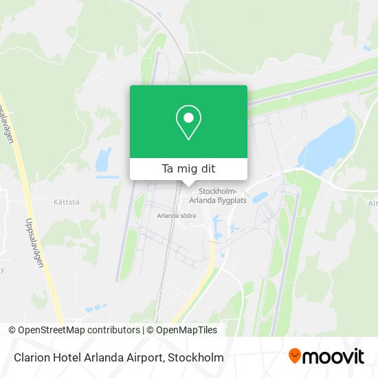 Clarion Hotel Arlanda Airport karta