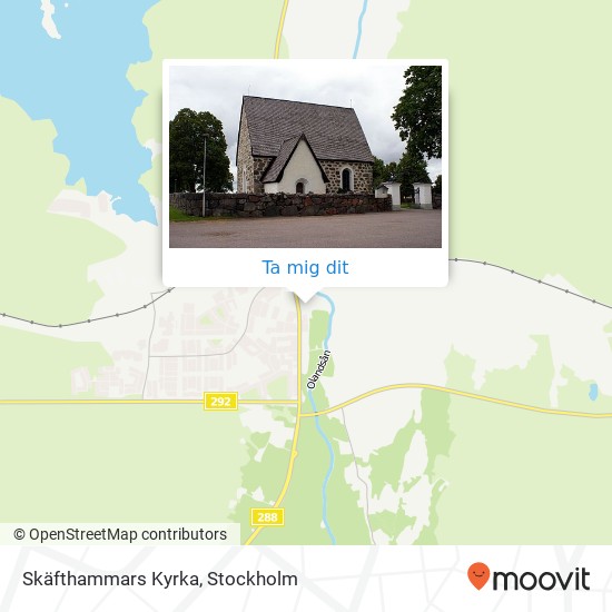 Skäfthammars Kyrka karta