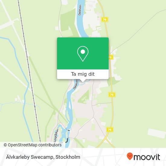 Älvkarleby Swecamp karta