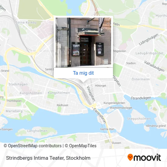 Strindbergs Intima Teater karta