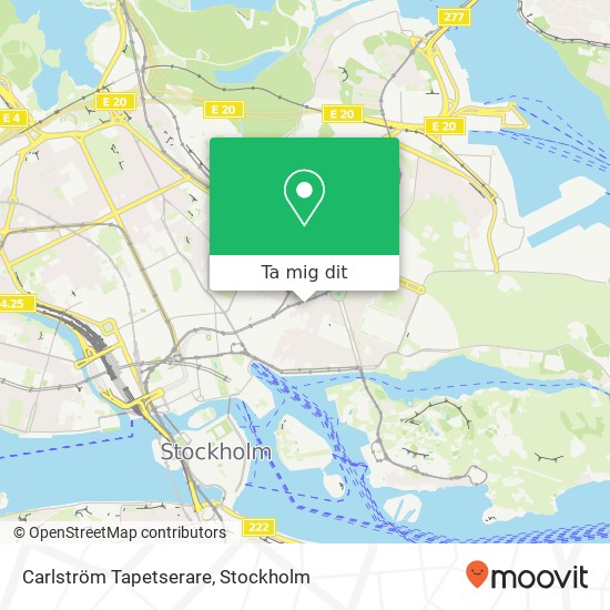 Carlström Tapetserare karta