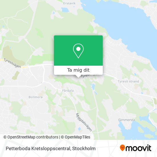 Petterboda Kretsloppscentral karta