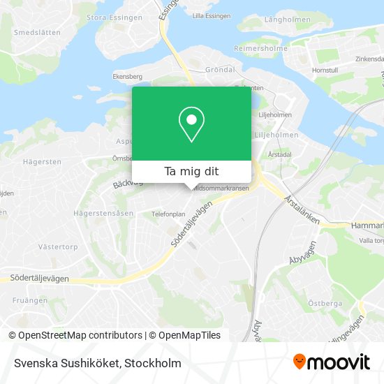 Svenska Sushiköket karta