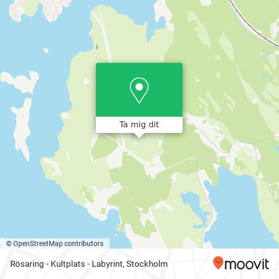 Rösaring - Kultplats - Labyrint karta