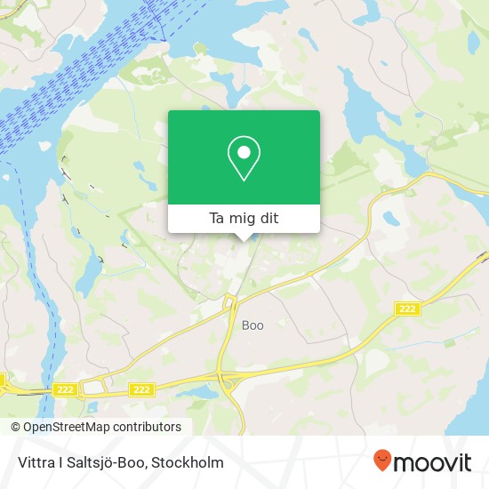 Vittra I Saltsjö-Boo karta