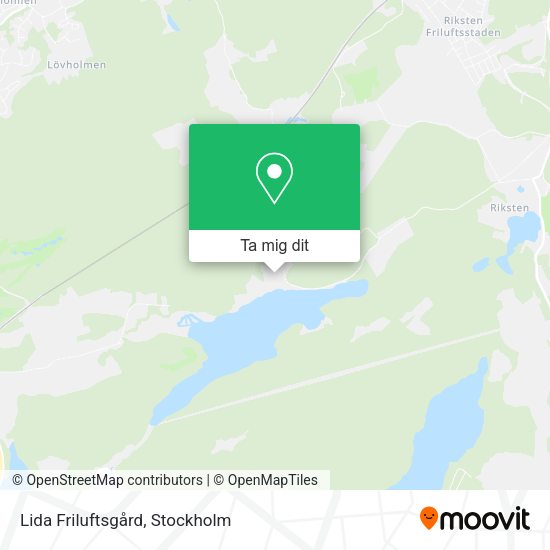 Lida Friluftsgård karta