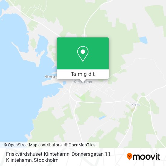 Friskvårdshuset Klintehamn, Donnersgatan 11 Klintehamn karta