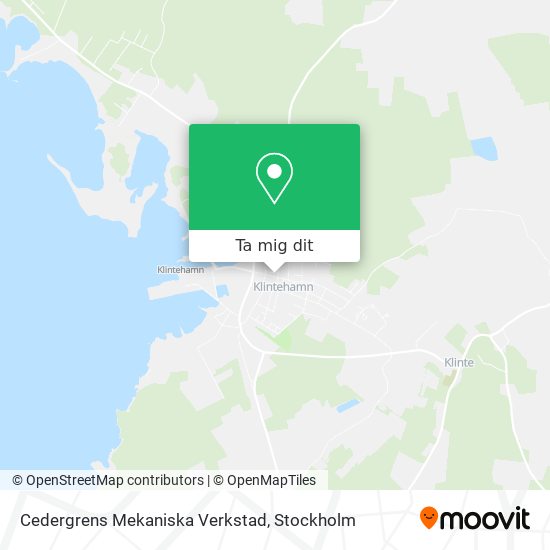 Cedergrens Mekaniska Verkstad karta