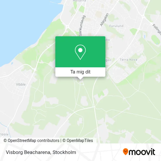 Visborg Beacharena karta