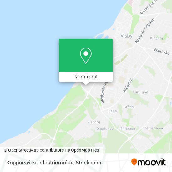 Kopparsviks industriområde karta