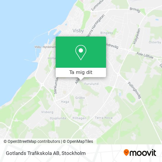 Gotlands Trafikskola AB karta