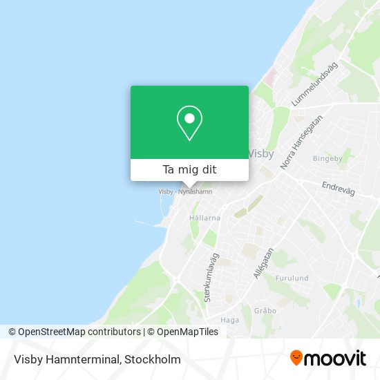 Visby Hamnterminal karta