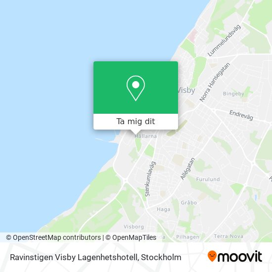 Ravinstigen Visby Lagenhetshotell karta