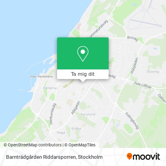 Barnträdgården Riddarsporren karta