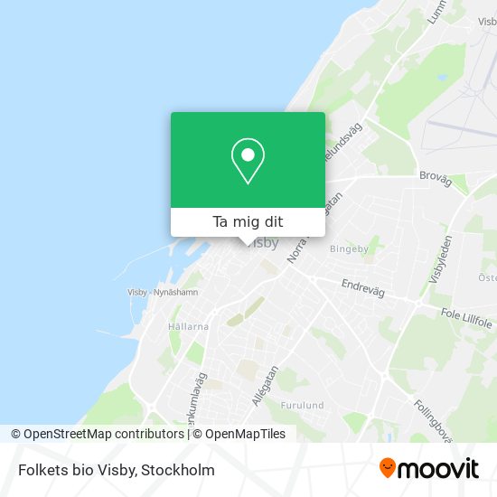 Folkets bio Visby karta