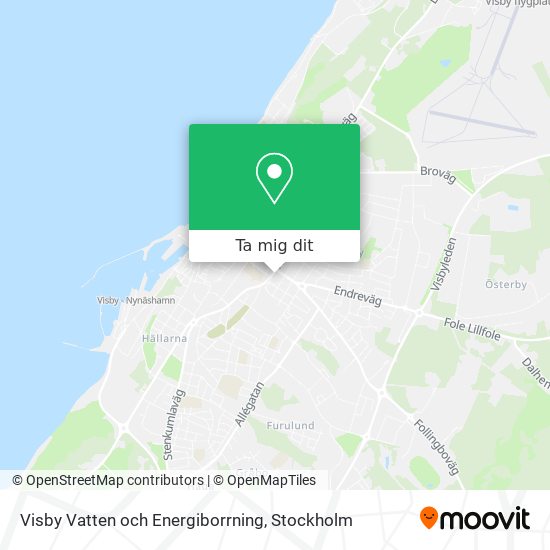 Visby Vatten och Energiborrning karta