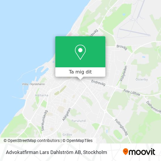 Advokatfirman Lars Dahlström AB karta